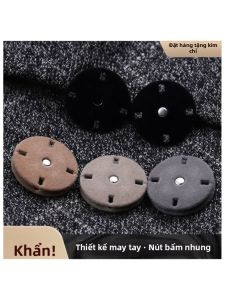 Besee | Nút Bấm Kín Cao Cấp Kim Loại Flocking