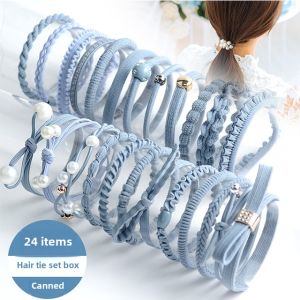 Head Rope Fresh Simple Personality Hair Elastic Band Hair Ring Hair Rope Ponytail Head Accessories Storage High Elasticity