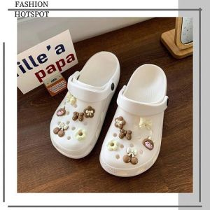 Zishop นิยม รองเท้าแตะแฟชั่นแบบสวมผู้หญิง เป็นงานหัวโต พื้นนิ่ม ใส่สบาย ราคาถูกมากกก มาพร้อมเซ็ทตัวติดเด็กผู้หญิง กดใส่ตระกร้าได้เลยจ้า