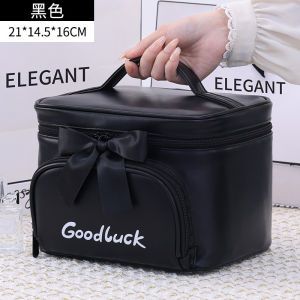 Portable Butterfly Festival Large Capacity Cosmetic Bag for Travel Outdoors Womens Makeup Bag Storage Organizer PU Leather