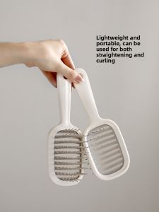 FaSoLa Ladies Special High Cranial Top Comb Long Hair Styling Massage Acupoint Airbag Ribbed Curling Comb Household Personal Care