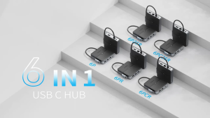 Bộ chuyển đổi hub Orico type C to USB3.0 / HDMI 4K 60Hz / PD 100W / RJ45 1Gbps 2.5Gbps 6 in 1 cho laptop điện thoại