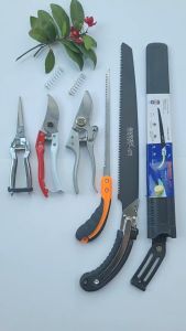 (FREESHIP) Combo Kéo Cắt Cành Tỉa Cành SK5 Tỉa Thép Trắng Cưa Lách New và Cưa Barker Làm Vườn Cây Cảnh - Dụng Cụ Bonsai Hàng Nhật