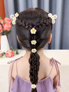 Plumeria Hair Clip Flower BB Clip For Kids Hair Pin Hair Accessories