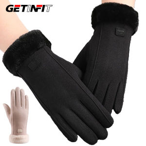 ถุงมือกันหนาว GETINFIT บุขนแกะ รองรับหน้าจอสัมผัส ป้องกันความหนาวเย็น ถุงมือกำมะหยี่เยอรมัน สำหรับกีฬากลางแจ้ง ปั่นจักรยาน วิ่ง