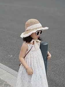 Mom & Baby Matching Straw Sun Hat | UV Protection Wide Brim Summer Hat Beach UV Protection Beach Hat Wide Brim Summer Hat Adjustable Lace Ribbon Outdoor Hat