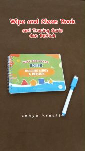 WIPE AND CLEAN Seri Tracing Garis & Bentuk | Buku Belajar Huruf Murah BusyBook