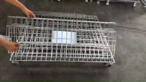 ตะกร้าเหล็ก ตะแกรงเหล็กเก็บของ พับเก็บได้ รับน้ำหนัก 500-800KG