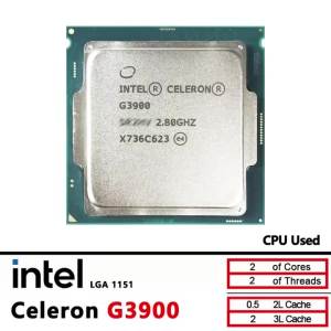 Bộ Xử Lý CPU Intel Celeron G3900 2.8GHz Dual-Core LGA 1151 51W Dual-Thread Dành Cho Máy Tính Để Bàn Có Hỗ Trợ DDR4