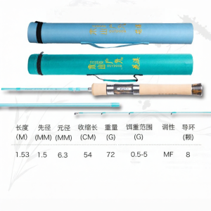 YUSHANHUWAI | Cần Câu Cá Dạng Quay Nhẹ Đem Đi UL