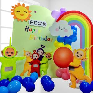 Antenna Baby 2nd Birthday Party Decoration Background Board Props KT Board Childrens Birthday Party Arrangement Decorations