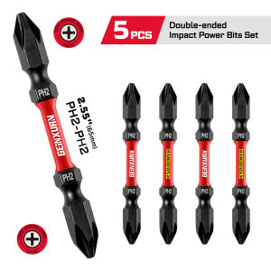 Geinxurn 2.56 PH2-PH2 Impact Double-Ended Power Bit Standard Type S2 Alloy Steel With Designed For High-Torque Applications
