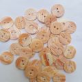 ISI 144pcs KANCING BAJU/KANCING KEMEJA MOTIF KAYU UKURAN 13mm/15mm. 