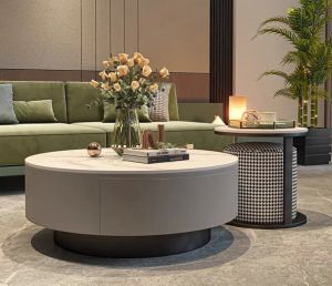 Italy Design Set of 3 Coffee Table | Sintered Stone Top Coffee Table | Designer Choice Coffee Table