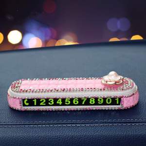 Diamond Temporary Parking Phone Number Car Phone Number Plate Double Parking Plate Dashboard Display