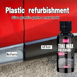 Multi-Purpose Plastic Renovation Wax - Tire Polishing And Waxing Durable Shine of Rubber Vinyl And Plastic Parts Anti-Aging