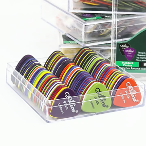 50pcs Multi-Size Guitar Pick Set Alice Guitar Picks Six thicknesses/Colors Mixed Guitar Picks With Storage Box