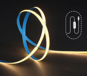0.3m/1m/2m/3m/5m COB LED Strip Lights with 501 Button 5V USB LED Light Strip for Bedroom Living Room TV Shelf Cabinet