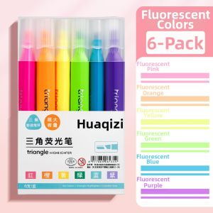 XUEDELE | Colorful Highlighter for Note-taking 3D Triangular Pen