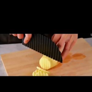 Potato Knife Wedge Cutter Wave Stainless Steel Chopper Vegetables Potato French Fries Slicer