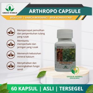 Terpopuler - Green World Arthropo Capsule - Obat Herbal Alami Tulang / Sendi Nyeri / Linu / Rematik