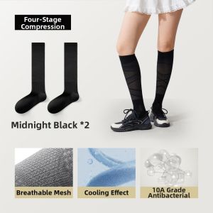 YOUKESHU | Cooling Breathable Pressure Slimming Thigh High Socks