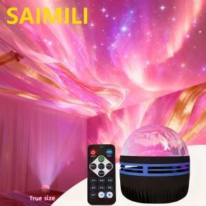 Aurora Light RGB Remote Control Aurora LED Wedding Projection Party Light Galaxy Star Projector for Room Home Theater Decoration