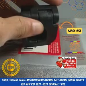 Gantungan Hook Luggage Lipet cantelan kait Barang bagasi Honda Scoopy eSP New K2F 2021-2023 Original