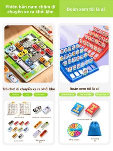 TANGJIUGONG | Đồ Chơi Xe Ô Tô Đố Sliding Puzzle Phát Triển Tư Duy Logic
