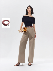 Vero Moda | Wide Leg Detachable Belt Womens Leisure Pants