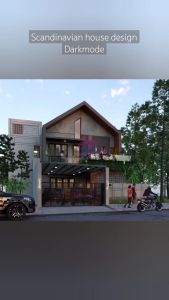 JASA DESAIN RUMAH | RUMAH SCANDINAVIAN DARKMODE 10.7x5.5M