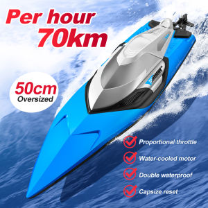 2.4G Remote Control Boat 70km/h High-Speed RC Boat Giant Size Racing Boat