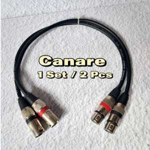 Kabel Jack Xlr Male To Female Satu Set 2 2 Kabel Audio Jack Xlr Cewe Ke Cowo - CANARE