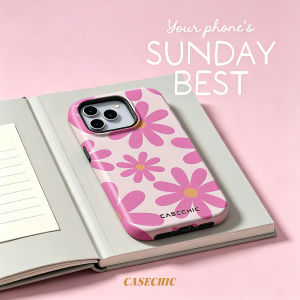 Potdemiel | Retro Pastel Blob For 2 in 1 Flower Case For iPhone 17 16 15 14 13 Pro Max Luxury Phone Cover CaseChic