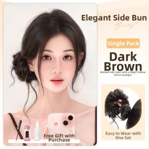 TIANZHEN | Side Dragon Bun Wig Accessory Simulated Fluffy Hair Bun