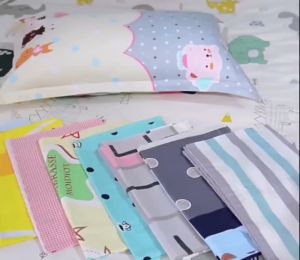 ปลอกหมอน ปลอกหมอนหนุน ได้ 1 ผืน (เฉพาะปลอกหมอน) แบบไม่มีซิป ขนาด 18x29 นิ้ว (+-1-1.5 นิ้ว) หรือ 48x73 cm (+-5-7 ซม.)