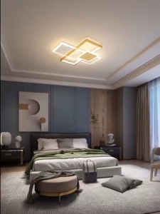 Modern Design LED Ceiling Light 48W 3 Color Dimmable /Remote Control Bedroom/Living Room Light For House Indoor Lighting
