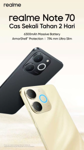 [New] realme Note 70 18GB(6+12)+128GB | 6300mAh Large Battery | ArmorShell Protection | Ultra Slim | T7250 Chipset