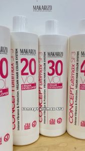 MAKARIZO Concept Ultimax Cream Developer 1000ml SF3 Peroxide Campuran Cat Rambut Oxidant Oxidising