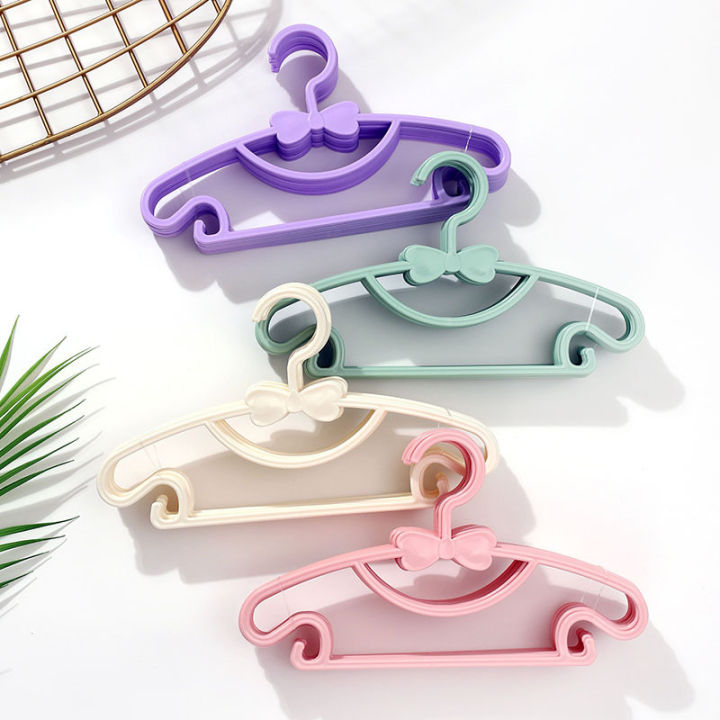 10pcs Kids Clothes Hanger Racks Portable Plastic Display Hangers