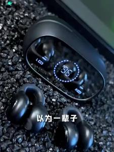 Tai Nghe Bluetooth Dạng Kẹp Tai Thể Thao Màn Hình Gương LED Âm Thanh HiFi Không Mất Dữ Liệu Khử Tiếng Ồn Silicon Mềm Mại Thoải Mái Cho Các Hoạt Động Ngoài Trời