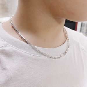 Dây chuyền Bạc 925 khoen lật size nhỏ cá tính năng động cho bé trai.