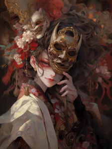 KAYOU | Diamond Embroidery Portrait Diamond Painting Anime Comic Boy Full Drill Round Flower Diamond Mosaic Girl Rhinestones Pictures