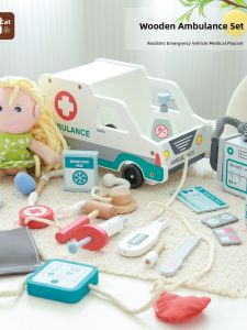 UMU | Doctor Nurse Role Play Toy Ambulance Drag-along Puppet