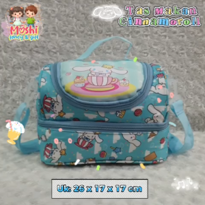 Tas Makan Sanrio Cinnamorol Gelas / Tas Bekal Cinnamoroll / Lunch Bag Cinamon Susun / Tempat Bekal Cinnamoroll