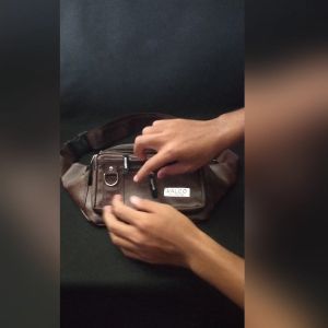 Tas Pinggang Pria Tas Selempang Pria Waistbag Slingbag Kulit Pu