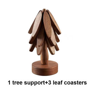 Tree Design Stand Wooden Trivets Decorative Anti Scald Heat Resistant Table Mat Coaster Wood Placemats Pot