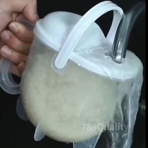 ที่ซาวข้าว ที่ล้างข้าว ที่ล้างข้าวสาร กล่องล้างข้าวสาร ไร้สัมผัส ล้างข้าวด้วยแรงดันน้ำ ถังล้างข้าวสาร ที่ล้างข้าว ที่ล้างถั่ว