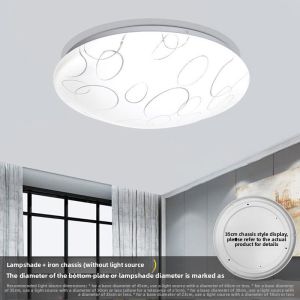 FEIZHUXIANSEN | Circular LED-Compatible Iron Ceiling Lampshade Replacement