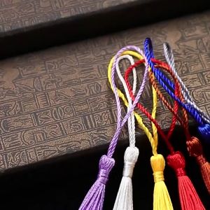 50 PCSTassel Bookmark Accessories Book Clip Tassel Handmade Materials Chinese Style Retro Decoration